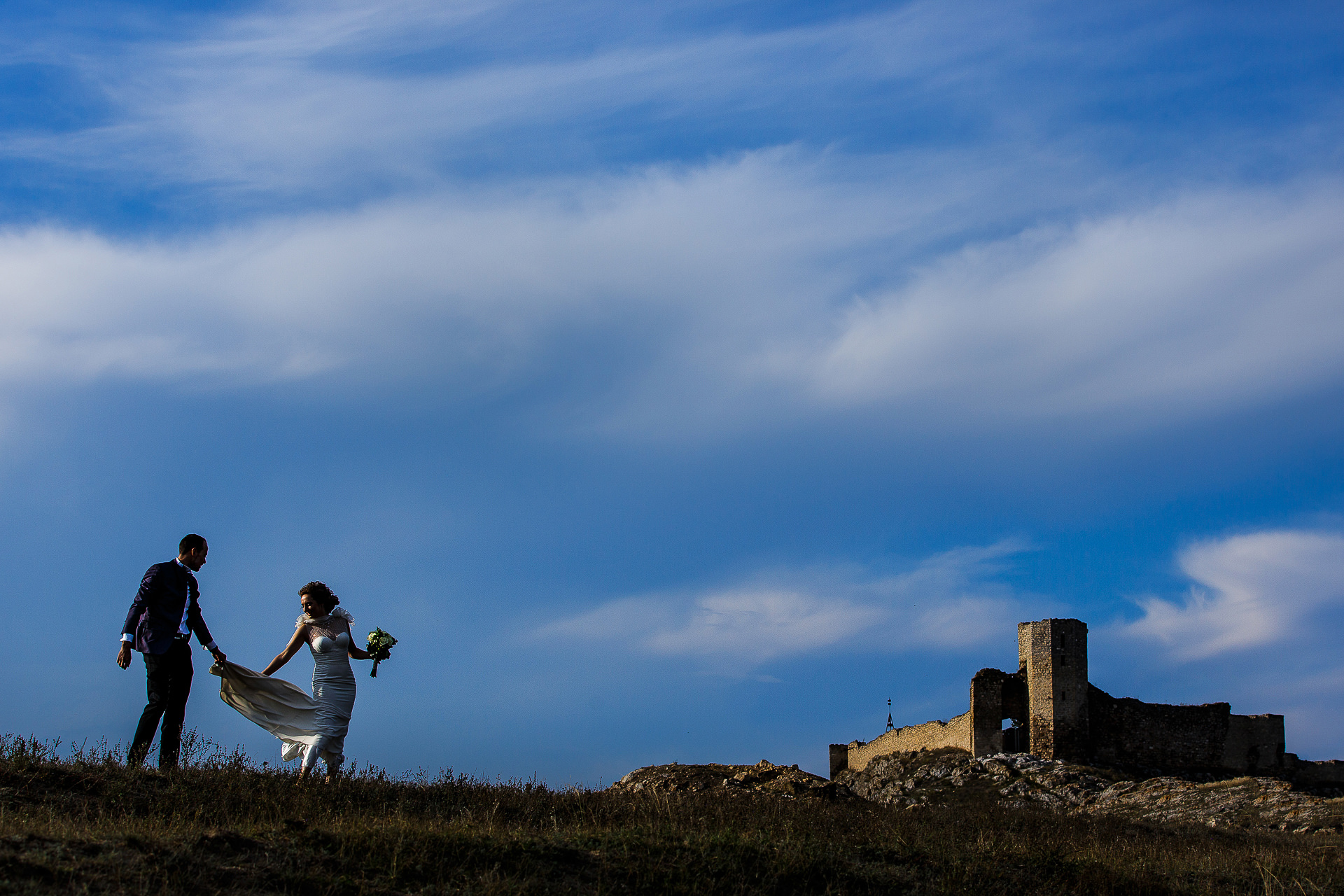Trash The Dress TTD - Enisala Citadel, Romania - Mihaela + Octavian - Destination Wedding Photographer Mihai Zaharia